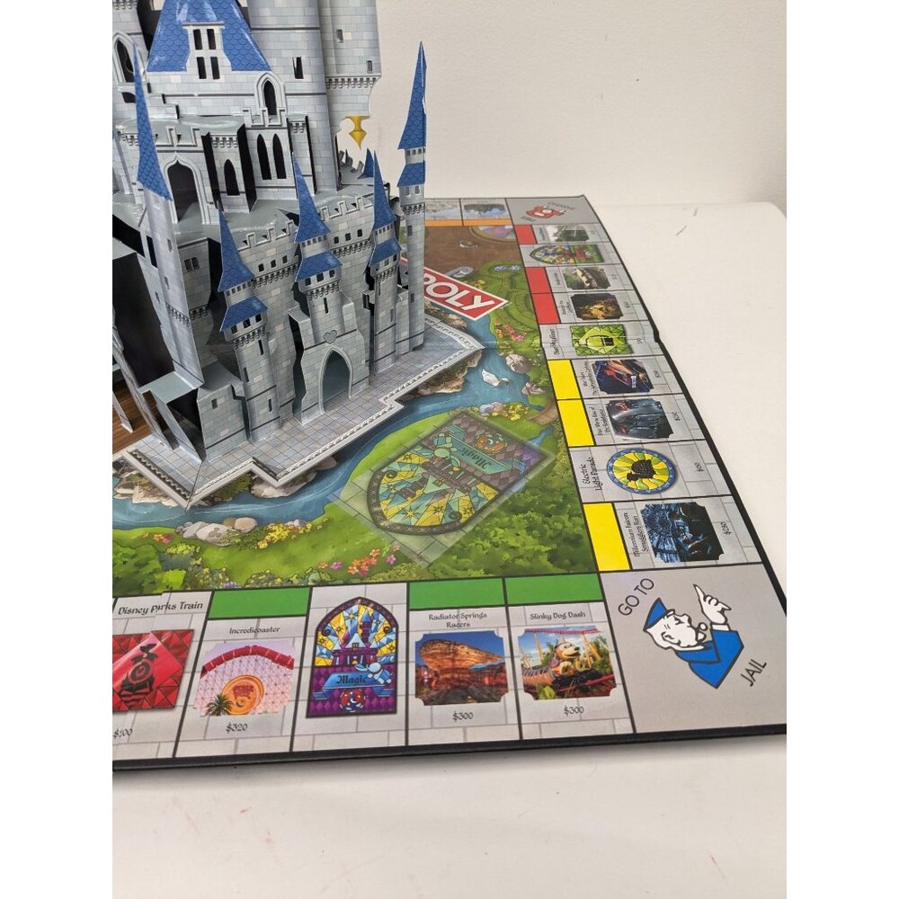 2019 Monopoly Disney Parks Edition Game Replacement Pop-up Castle Board - Picture 6 of 9